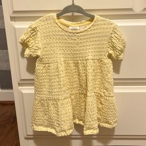 Zara light yellow dress